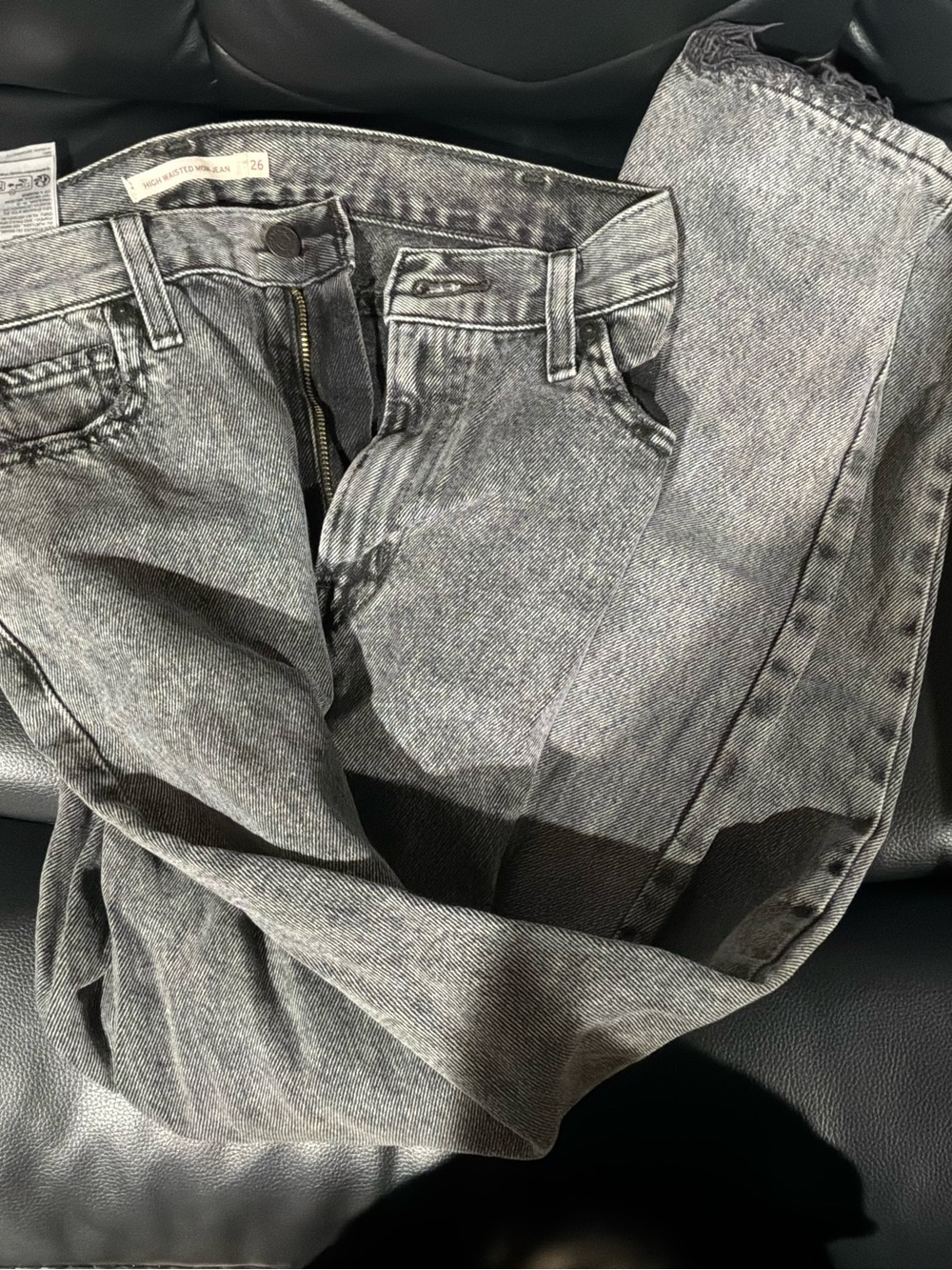 Levi's Women's High Rise Grey Washed Jeans